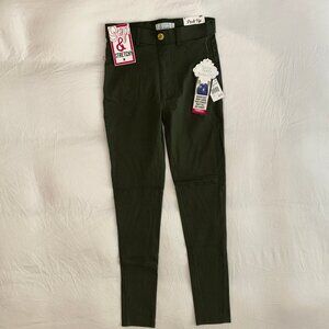 Skinny Fit Green Stretch Jeans